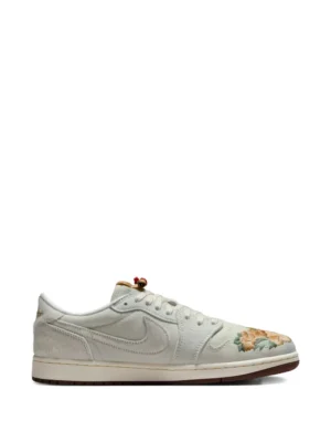 Air Jordan 1 floral-embroidered low sneakers